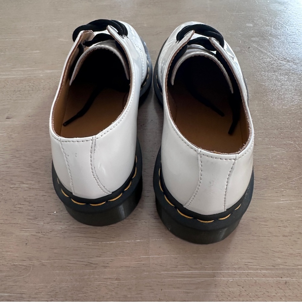 Dr. Martens 1461 Mono White Oxford Shoes - Picture 3 of 5